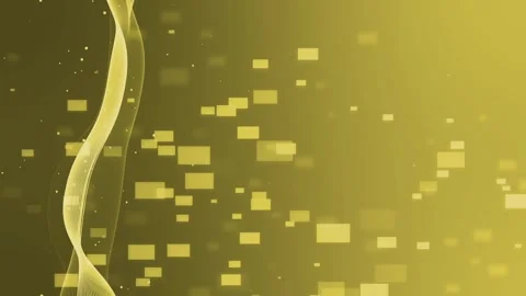 Abstract digital background with glowing wave lines and floating squares mo.. Stock Footage 337083388