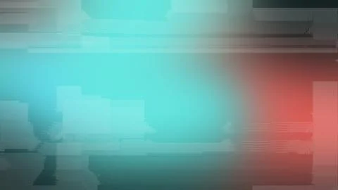Abstract digital background gradient texture with cyan and red glitch disto.. Stock Illustration