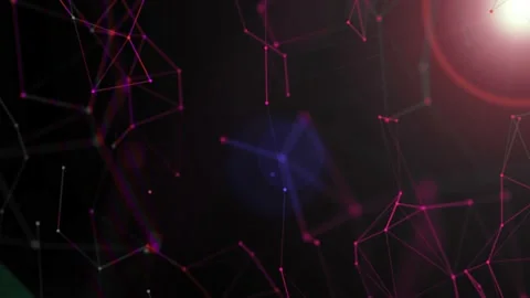 Abstract digital background. green plexus Stock Footage 196211387