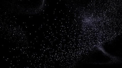Abstract digital background with huge cloud of tiny shiny lightweight bubbles Stock Photos