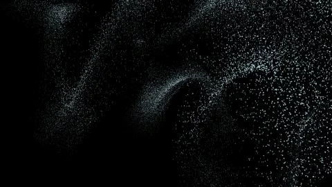 Abstract digital background with huge cloud of tiny shiny lightweight bubbles Stock Photos