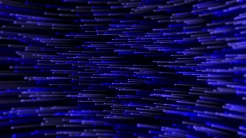 Abstract digital background light speed space blue neon lights background Video stock 299998171