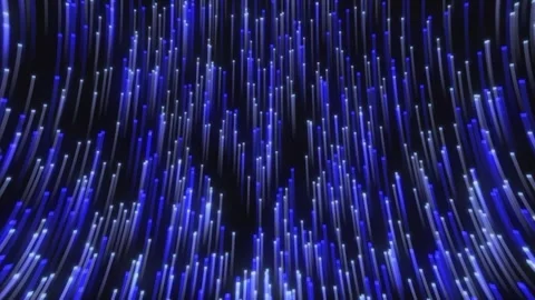 Abstract digital background light speed space blue glowing lines neon lights 库存影片 299999118