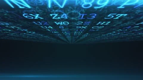 Abstract digital background. Machine code. Hexadecimal code. Random digits an 库存照片