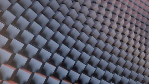 Abstract digital background mad of 3d cubes. 3d Rendering. Stock Photos