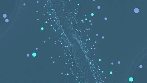 Abstract digital background with moving and flicker particles on black Ilustración de archivo