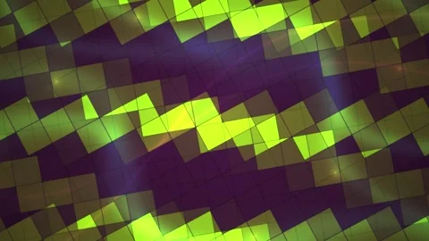 Abstract Digital Background with Moving Neon Green Pixelated Zigzag Patterns. Stock Footage 341779078