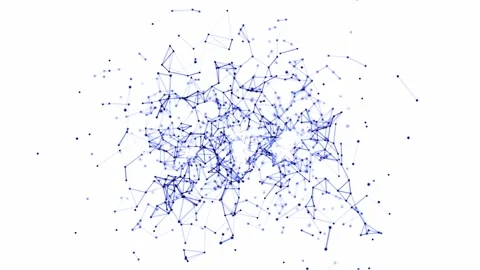 Abstract digital background with moving objects on white background Stock Footage 111255451