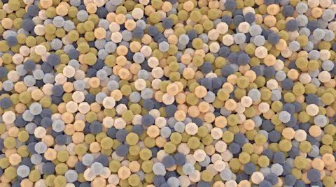 Abstract digital background with multicolored polygonal spheres Stock Illustration