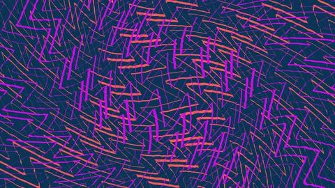 Abstract digital background with neon lines and patterns イラスト素材