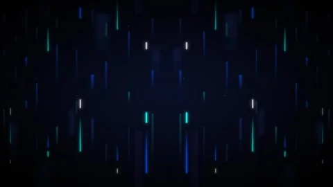 Abstract digital background, with neon vertical, light streaks and, particl.. Stock Footage 337565427