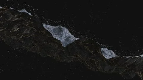 Abstract digital background with particles Stock Illustration