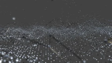 Abstract digital background with particles Illustrazione stock