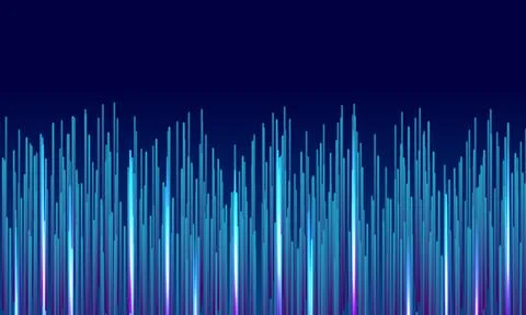 Abstract digital background of particles lines. Vector. Illustrazione stock