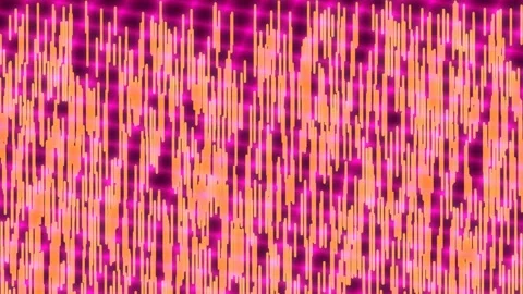 Abstract digital background pattern: blue and gold falling lines of light Stock Footage 339782840