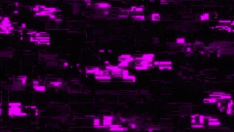 Abstract digital background with pink neon rectangles and pixel blocks Stock Footage 335271653