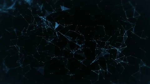 Abstract digital  background plexus with lines and dots. Stock Footage 98661376