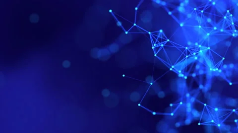 Abstract digital background plexus with lines and dots. Stock Footage 108534260
