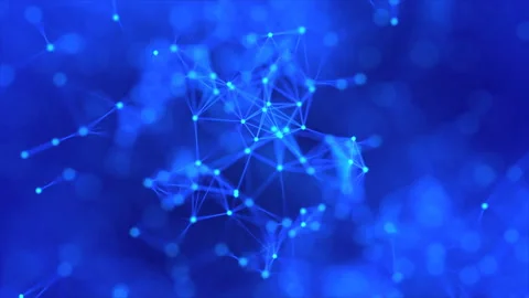 Abstract digital background plexus with lines and dots. Stock Footage 108534724