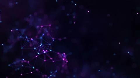Abstract digital background plexus with lines and dots. Video stock 108535122