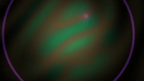 Abstract Digital Background with Pulsing Green and Red Light Patterns. Stock Footage 340492276