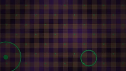Abstract Digital Background with Pulsing Green Circles and Grid Overlay. Stock Footage 341779054