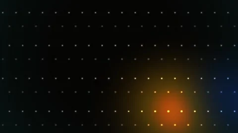 Abstract Digital Background with Pulsing Light Dots and Dark Gradient Trans.. Stock Footage 341779071