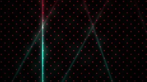 Abstract Digital Background with Pulsing Neon Light Lines and Geometric Dot.. Stock Footage 340492436