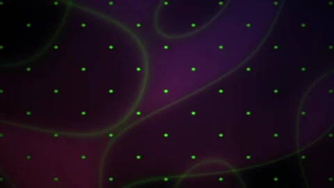Abstract Digital Background with Pulsing Neon Light Waves and Grid Pattern. Stock Footage 341779159