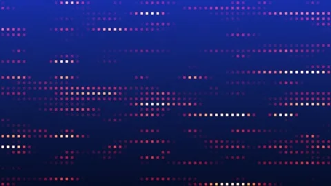 Abstract digital background with random neon lights on a blue background Stock Footage 265255476