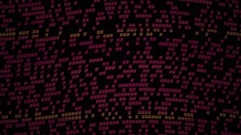 Abstract Digital Background with Red Glowing Binary Code Data Stream. Stock Footage 341779190