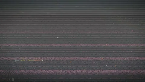 Abstract digital background with scrolling colorful computer code and data Stock Footage 339962673