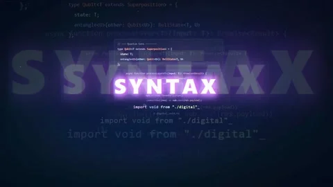 Abstract Digital Background with Scrolling Computer Code and Glowing Syntax Stock Footage 336775095