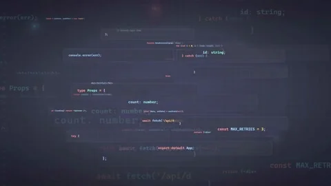 Abstract digital background with scrolling computer code and data processing Stock Footage 339966393