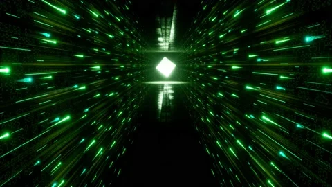 Abstract digital background with speed lights. Stock Footage 144663181