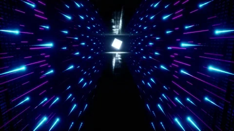 Abstract digital background with speed lights. Stock Footage 144663771