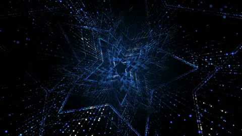 Abstract digital background with stars. Stock Footage 155700443