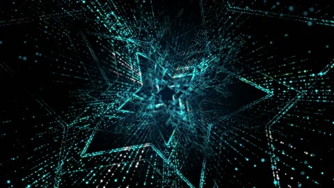 Abstract digital background with stars. Stock Footage 155700716
