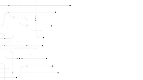 Abstract digital background. Technology background with crossed lines and dots. 库存插图