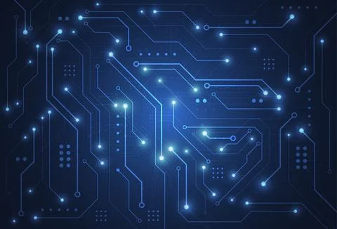 Abstract digital background with technology circuit board texture Stock Illustration