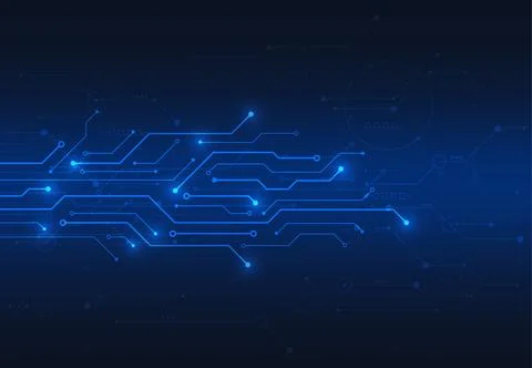 Abstract digital background with technology circuit board texture Stock Illustration