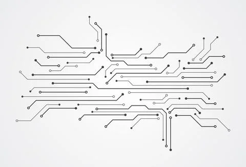 Abstract digital background with technology circuit board texture Stock Illustration