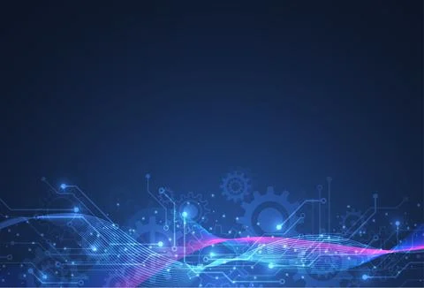 Abstract digital background with technology circuit board texture イラスト素材