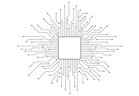 Abstract digital background with technology circuit board texture Stockillustratie