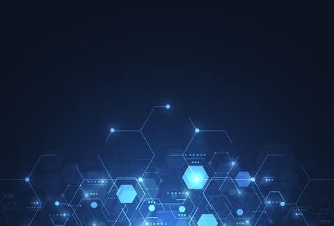 Abstract digital background with technology circuit board texture Stock Illustration