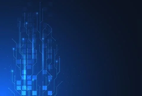 Abstract digital background with technology circuit board texture. Stock Illustration