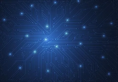 Abstract digital background with technology circuit board texture. Stock Illustration
