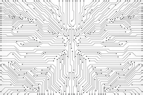 Abstract digital background with technology circuit board. Communication an.. Illustrazione stock