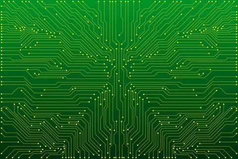 Abstract digital background with technology circuit board. Communication an.. Stock Illustration