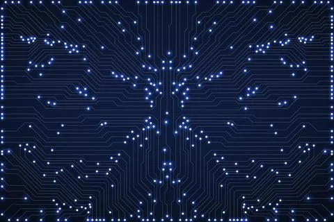 Abstract digital background with technology circuit board. Communication and  Stock Illustration